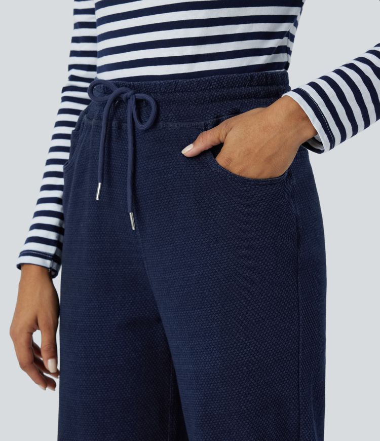 Wide-Leg Lounge Pants | Cotton | Relaxed and Comfortable