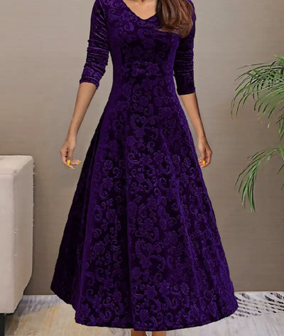 Carina - Long Sleeve Maxi Dress