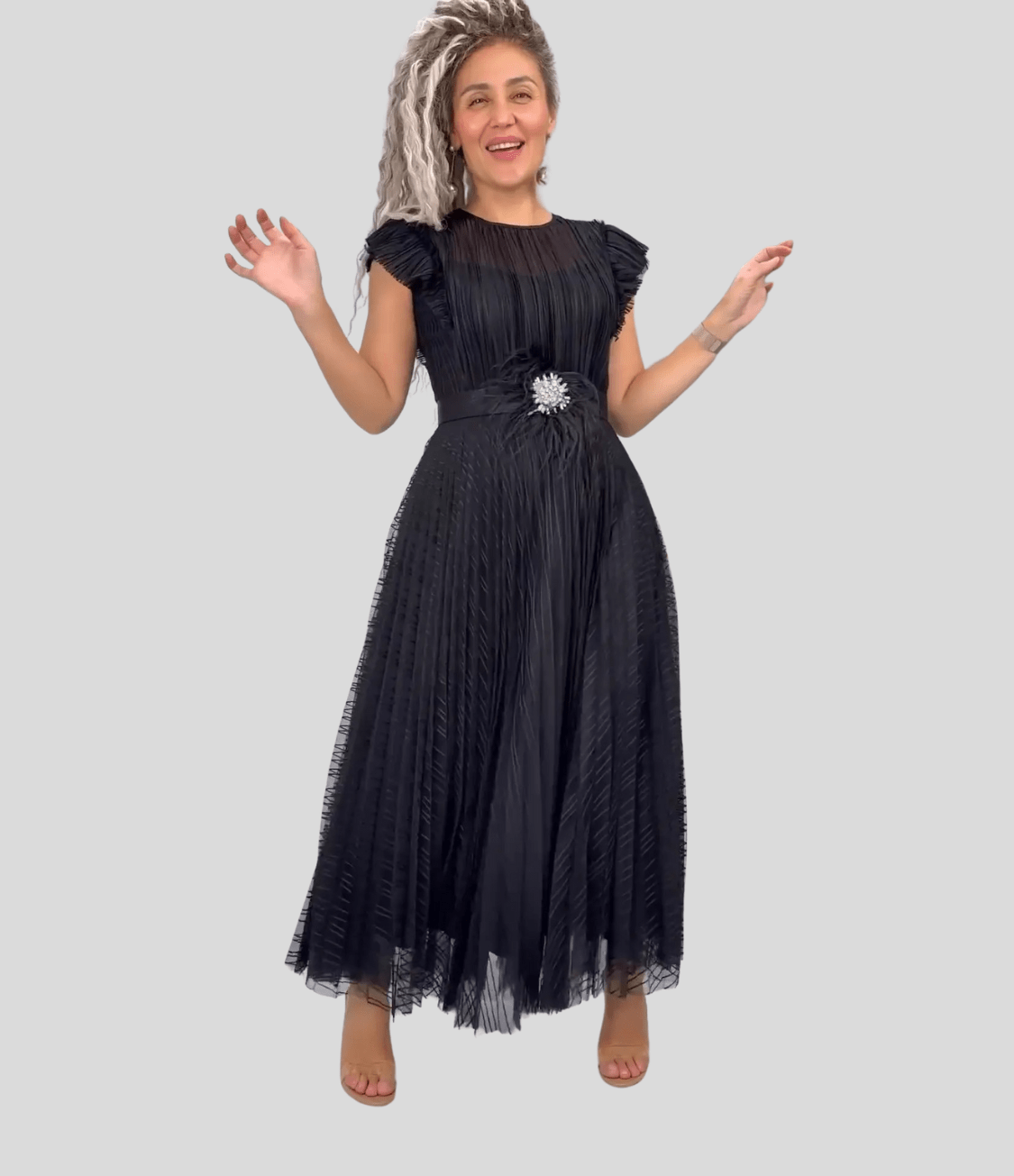Tintonia | Fitted Chiffon Dress