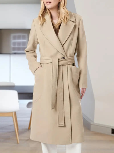 Belted Wool Blend Trench Coat | Elegant Fit | Timeless Design | Winter Chic