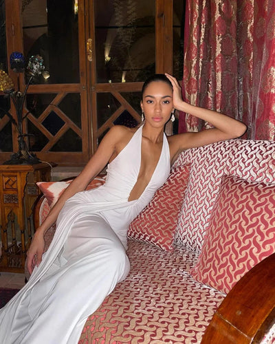 Thalia – Sleeveless Ribbed Maxi Dress