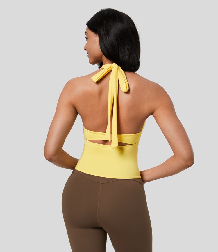 Halter Neck Tie-Back Top | Chic | Sleek and Feminine