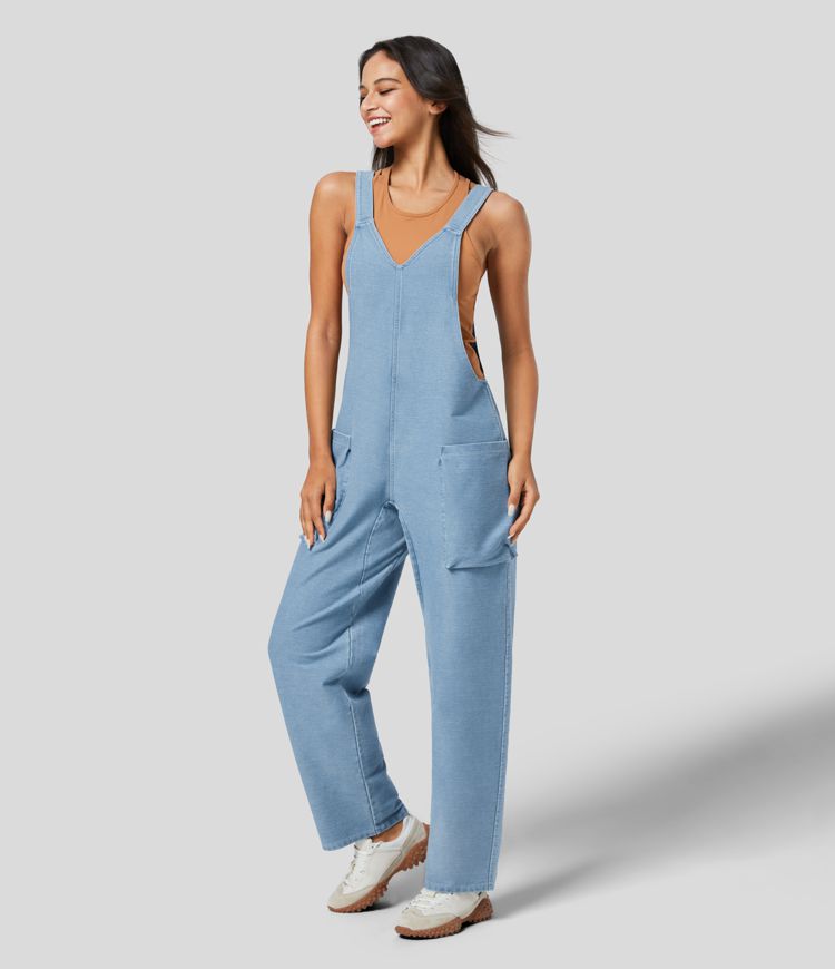 Denim Jumpsuit | Cotton | Relaxed and Lightweight