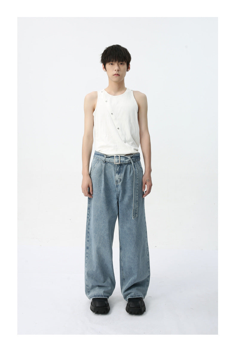 Wide-Leg Denim Jeans | Oversized Fit | Streetwear Essential