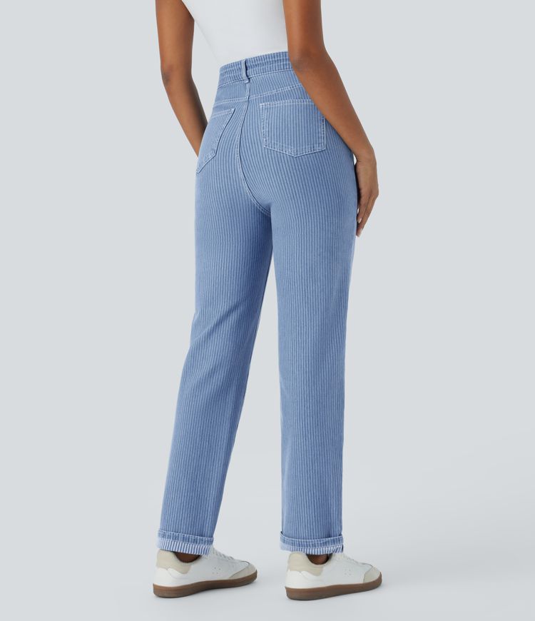 Straight-Leg Denim Jeans | High-Waisted | Classic Fit