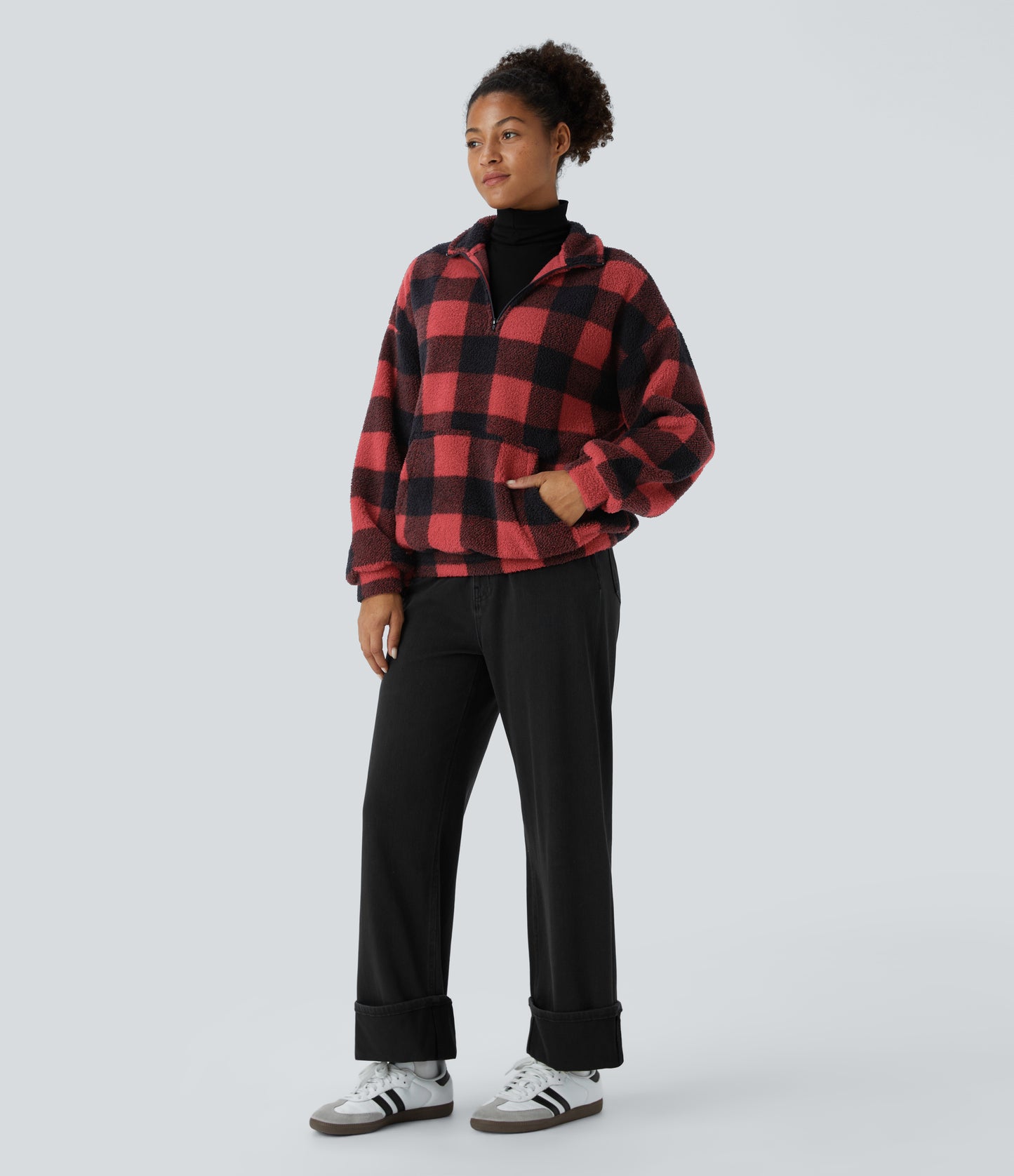 Buffalo Plaid Fleece Jacket | Warm and Stylish | Classic Design