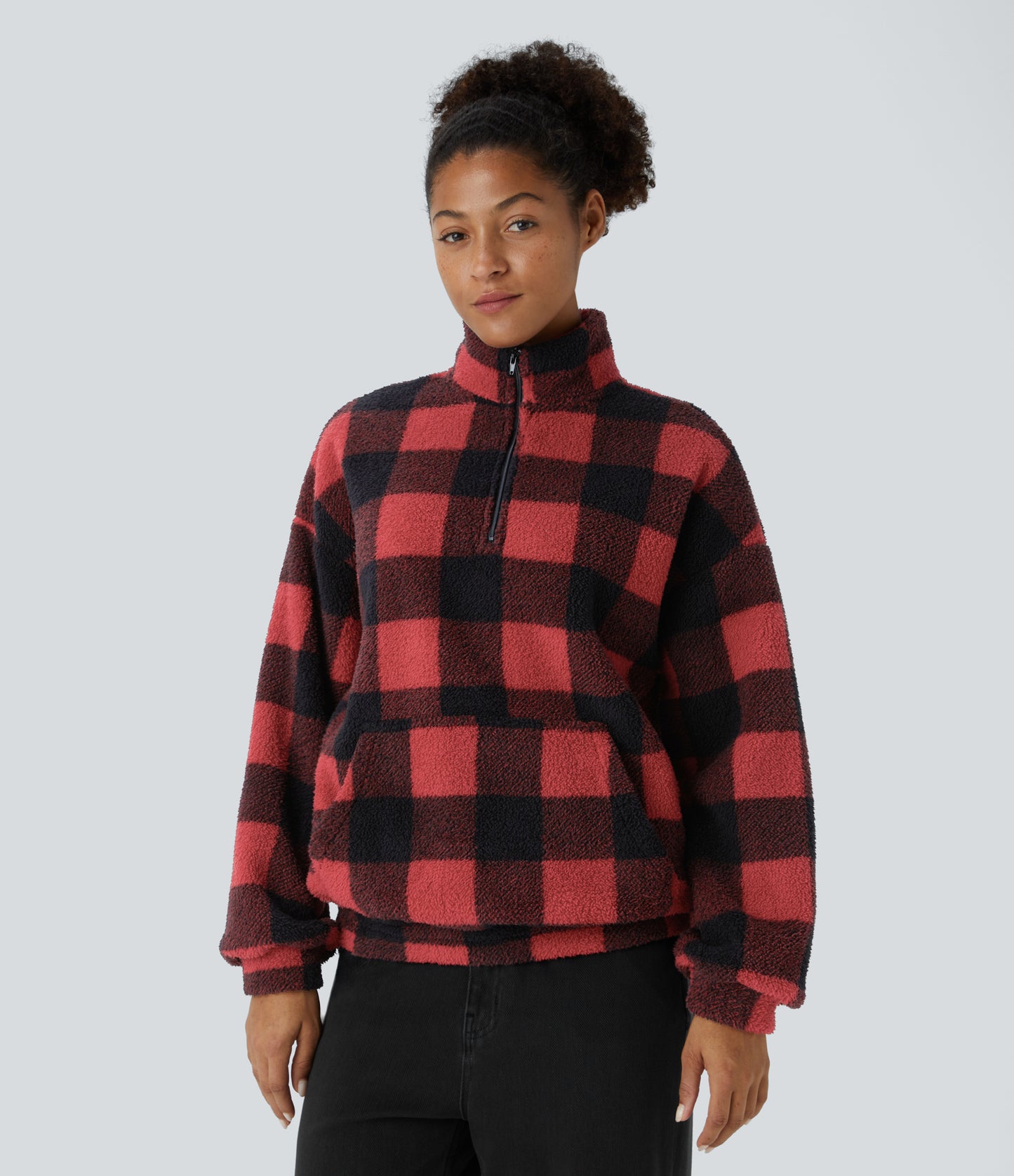 Buffalo Plaid Fleece Jacket | Warm and Stylish | Classic Design