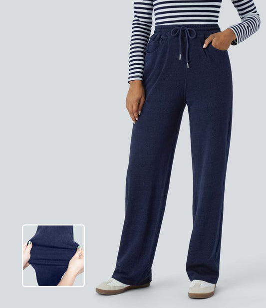 Wide-Leg Lounge Pants | Cotton | Relaxed and Comfortable