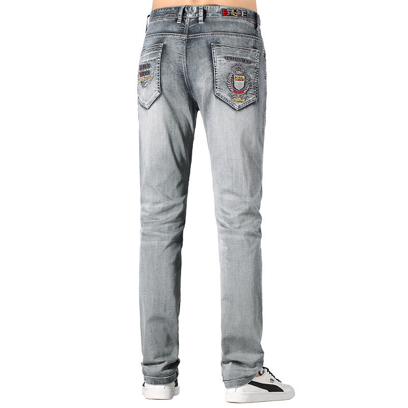 Slim Fit Jeans | Light Grey Denim | Casual and Modern