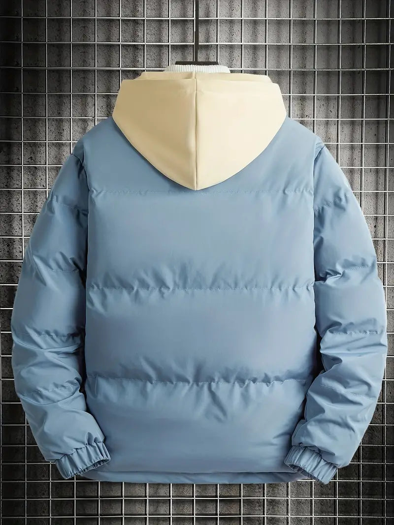 Hooded Puffer Jacket | Fleece Lined | Warm and Water-Resistant