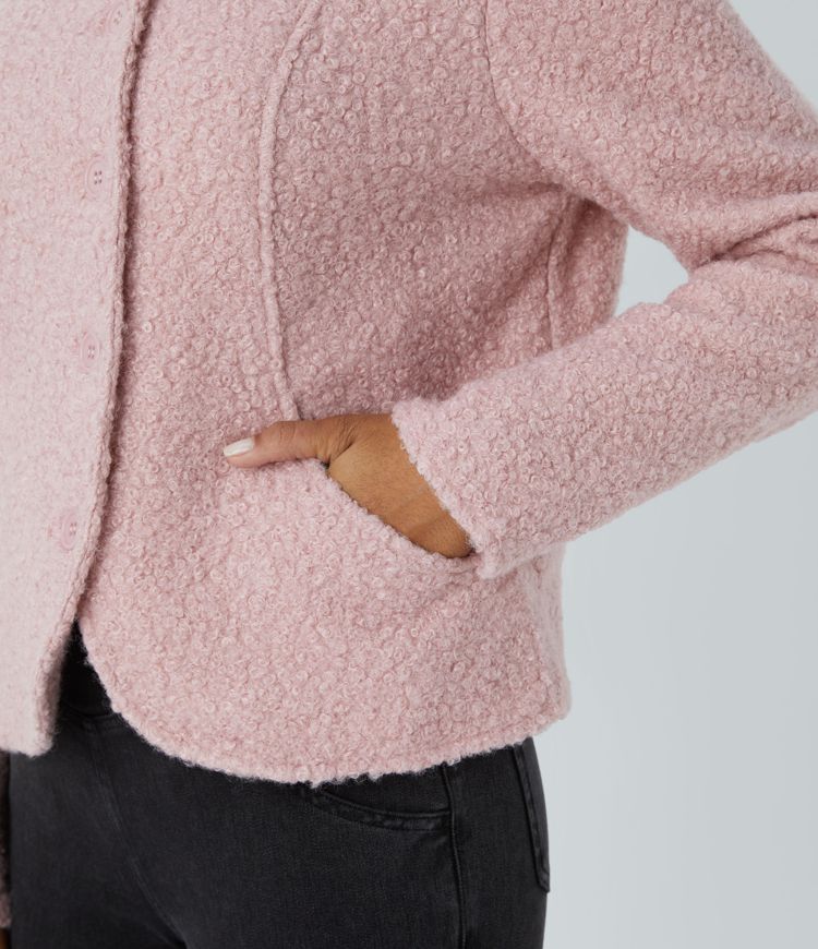 Cropped Boucle Jacket | Tailored & Elegant | Perfect for Layering