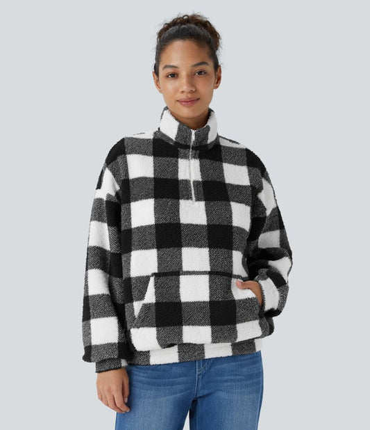 Buffalo Plaid Fleece Jacket | Warm and Stylish | Classic Design