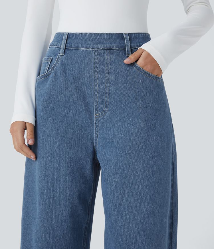 High-Waisted Baggy Jeans | Relaxed Fit | Casual and Stylish