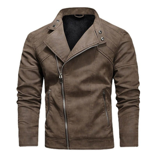 Men's Faux Suede Biker Jacket | Slim Fit | Edgy and Stylish