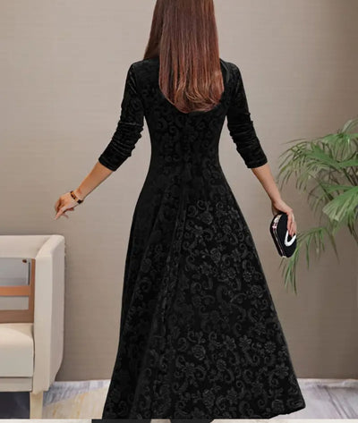 Carina - Long Sleeve Maxi Dress
