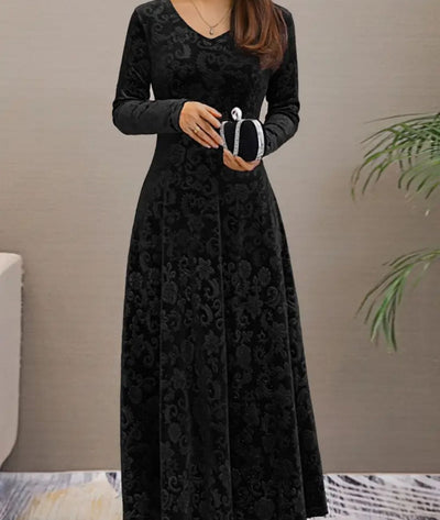 Carina - Long Sleeve Maxi Dress