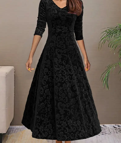 Carina - Long Sleeve Maxi Dress