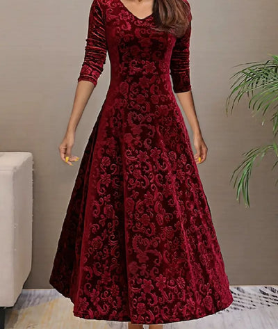 Carina - Long Sleeve Maxi Dress