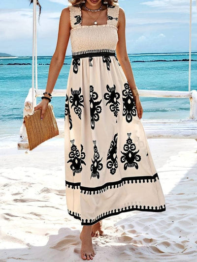 Adriatica – Sleeveless Smocked Maxi Dress
