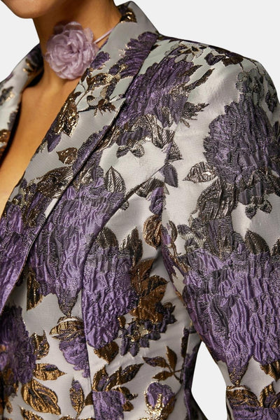 Alaina – Elegant Jacquard Tailored Blazer