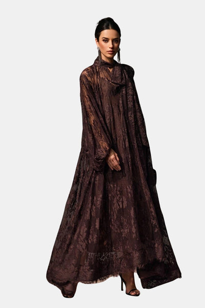 Alessa – Sheer Floral Lace Maxi Dress