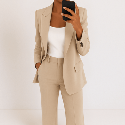 Alessandra – Long Sleeve Two-Piece Suit