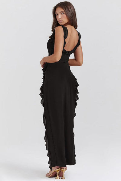 Aliki – One-Shoulder Ruffle Maxi Dress