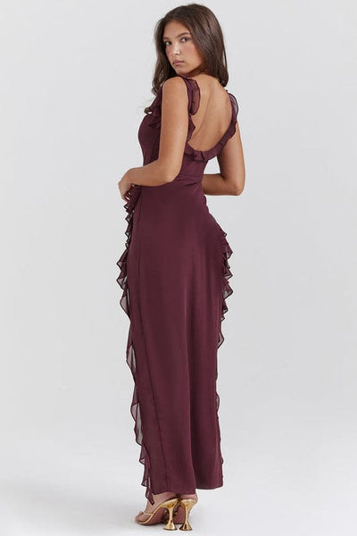Aliki – One-Shoulder Ruffle Maxi Dress