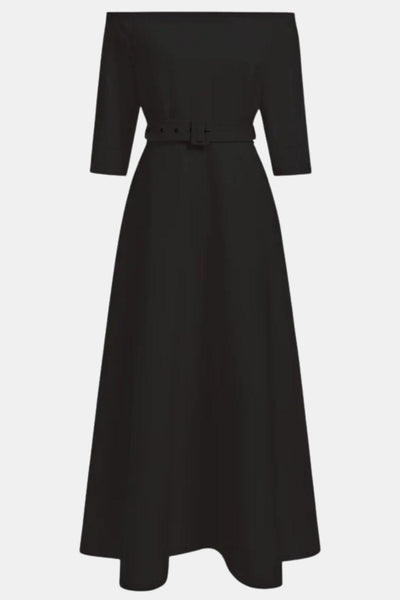 Amabel – Off-Shoulder Half Sleeve A-Line Maxi Dress