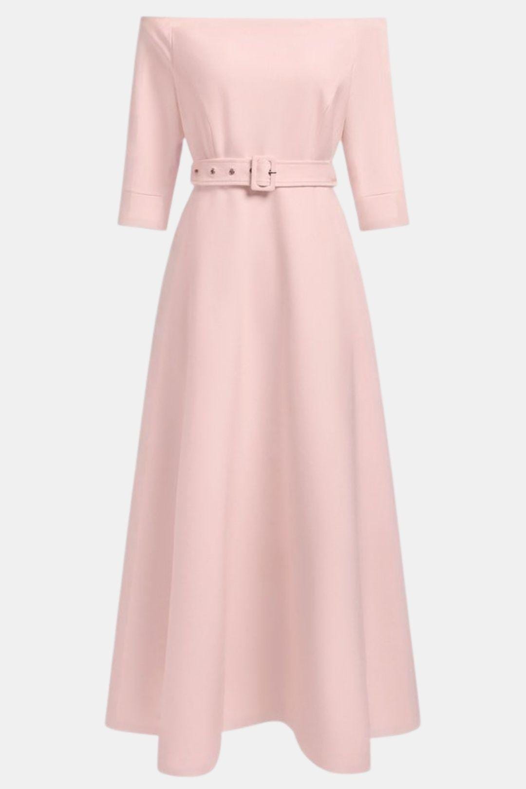 Amabel – Off-Shoulder Half Sleeve A-Line Maxi Dress
