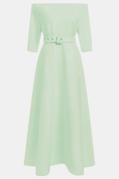 Amabel – Off-Shoulder Half Sleeve A-Line Maxi Dress
