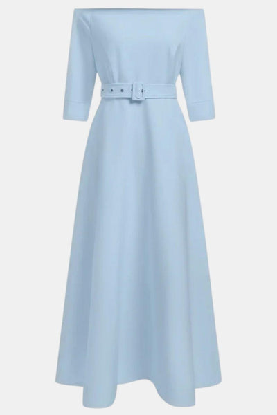 Amabel – Off-Shoulder Half Sleeve A-Line Maxi Dress