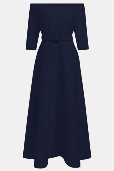 Amabel – Off-Shoulder Half Sleeve A-Line Maxi Dress