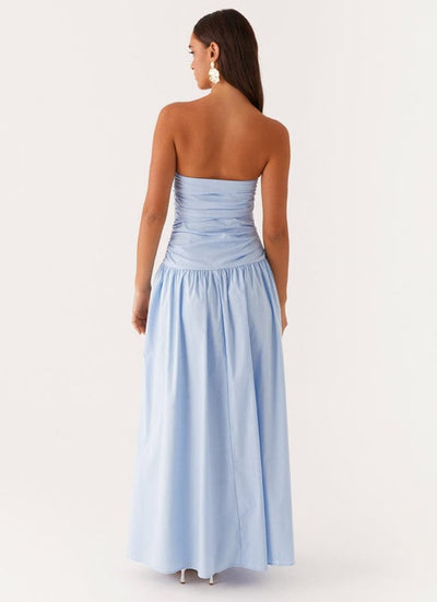 Teresa - Sleeveless Maxi Dress in Blue