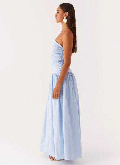 Teresa - Sleeveless Maxi Dress in Blue