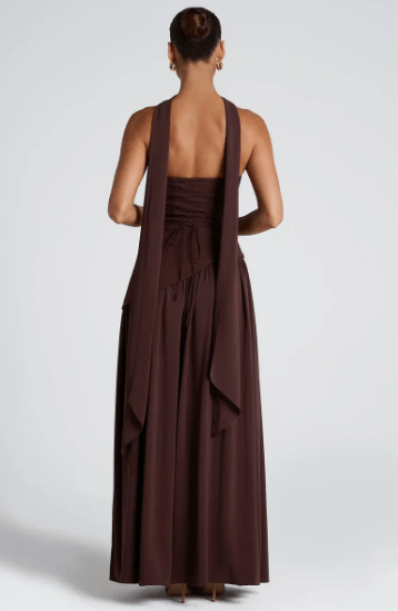 Annabel – Strapless Slit Maxi Dress