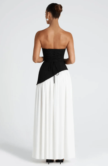 Annabel – Strapless Slit Maxi Dress