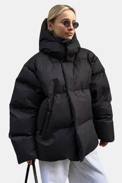April – Oversized Puffer Winter Coat with Hood