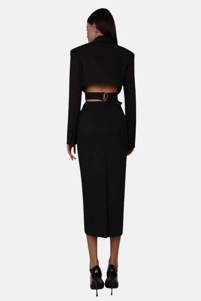 Ardella – Cut-Out Blazer Midi Dress