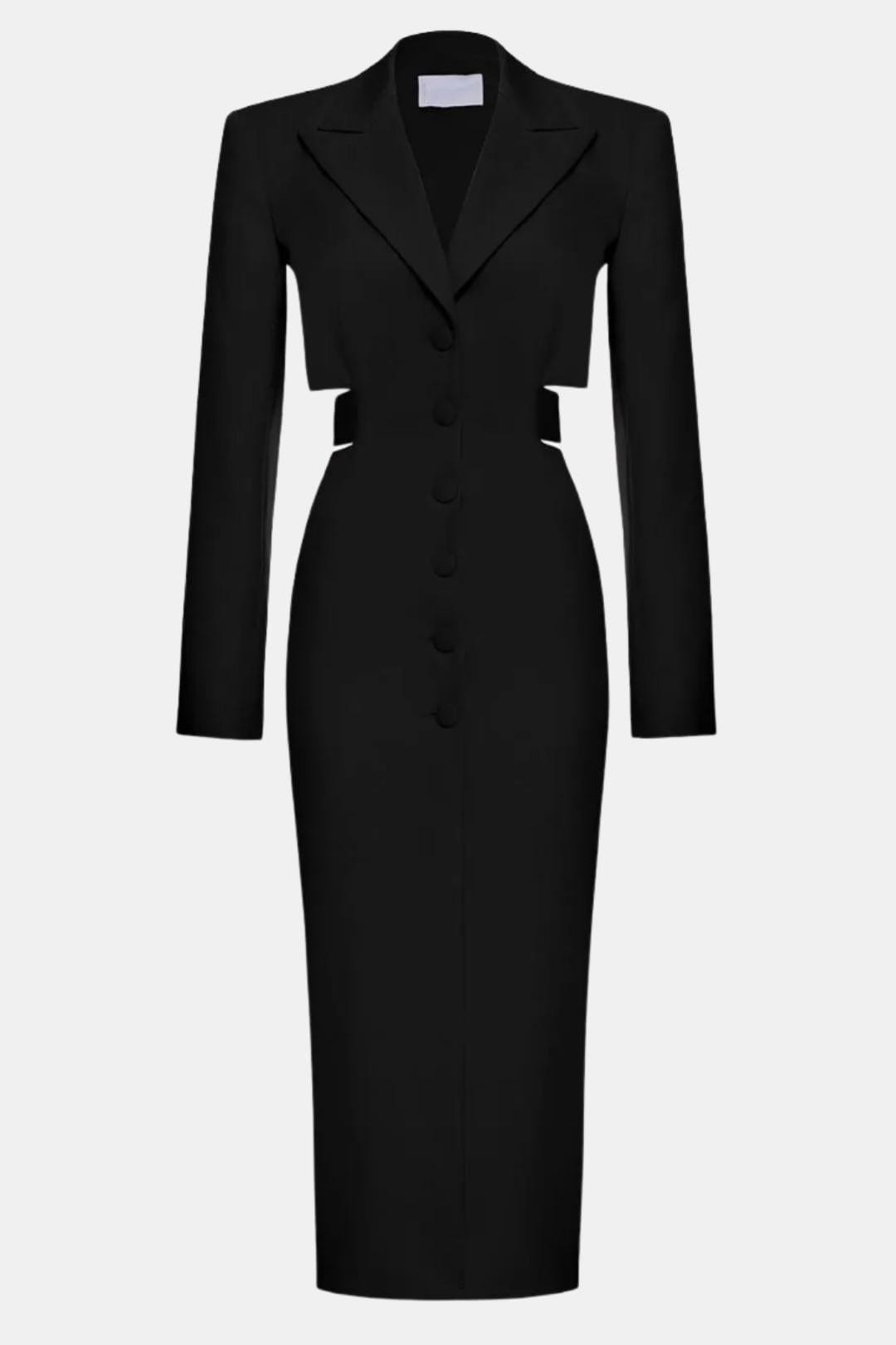 Ardella – Cut-Out Blazer Midi Dress