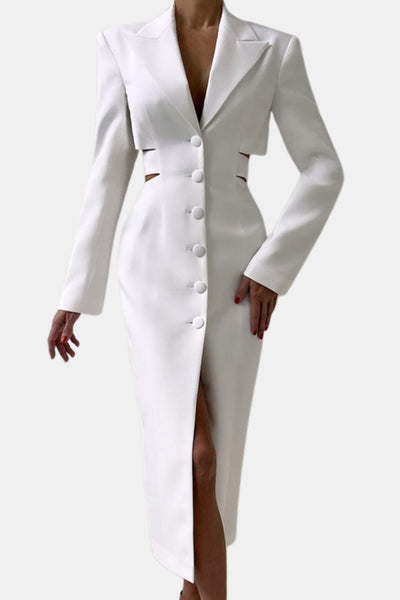Ardella – Cut-Out Blazer Midi Dress