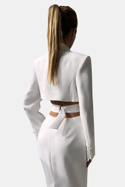 Ardella – Cut-Out Blazer Midi Dress