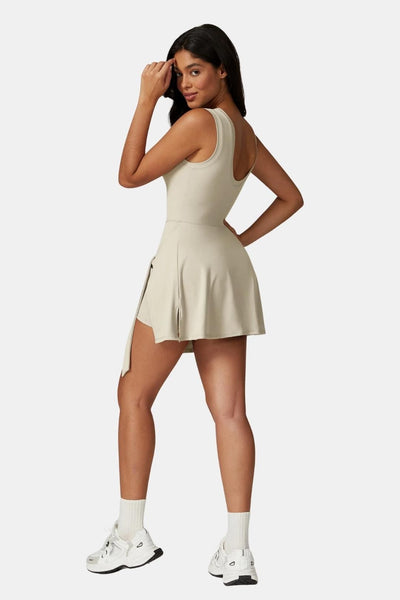 Athenya – Romper Dress with Skirt Overlay