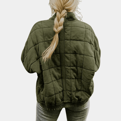 Attireado - Double-Breasted Blazer Jacket