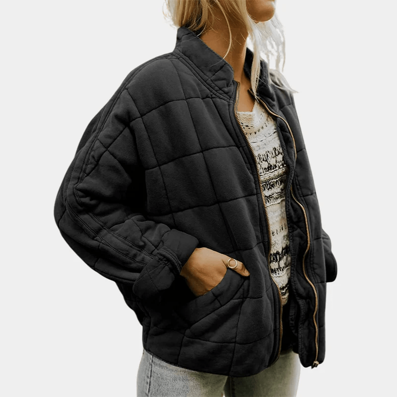 Attireado - Double-Breasted Blazer Jacket