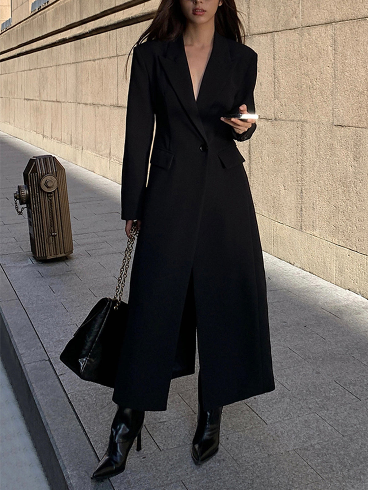 Long Tailored Wool Coat | Elegant Silhouette | Premium Warmth | Timeless Style