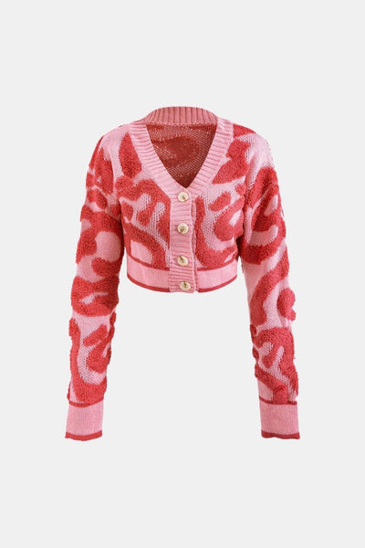 Beatrice - Colourblock V-Neck Knit Cardigan