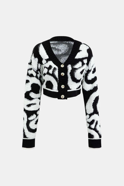 Beatrice - Colourblock V-Neck Knit Cardigan