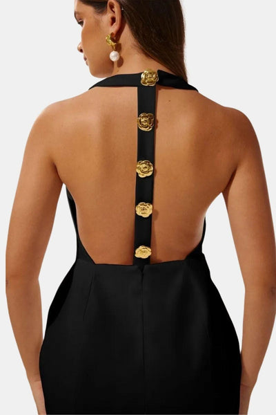 Becci – Backless Halter Mini Dress
