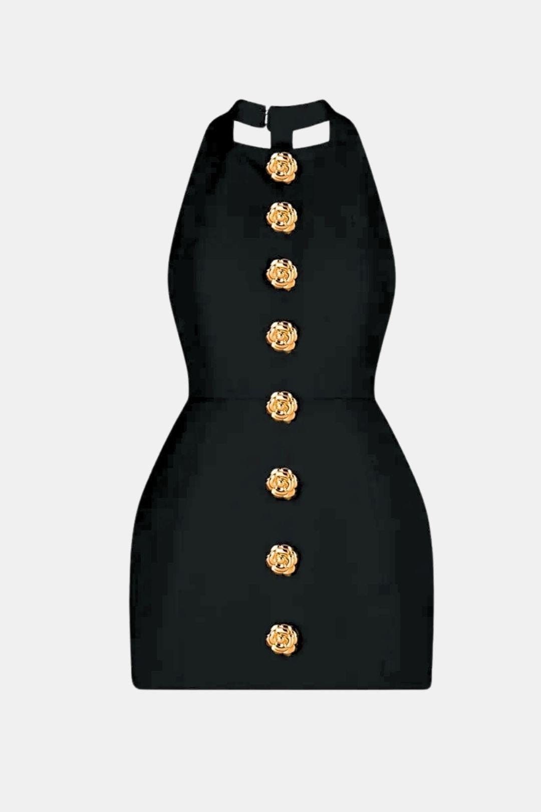 Becci – Backless Halter Mini Dress